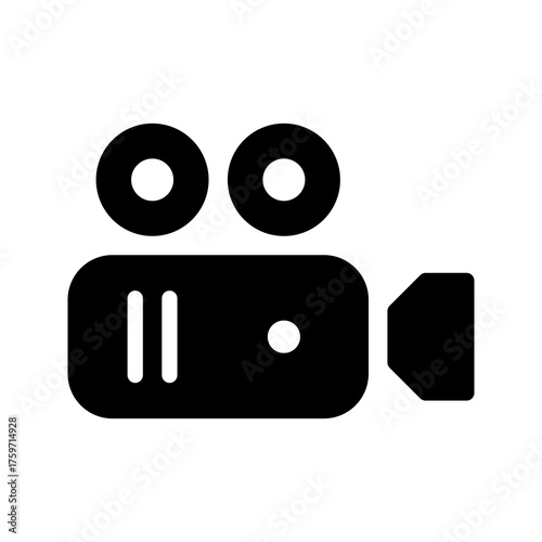 Film camera icon vector