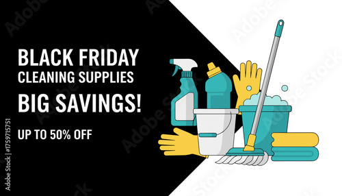 Black Friday sale on cleaning supplies Big savings on home care essentials up to 50 off