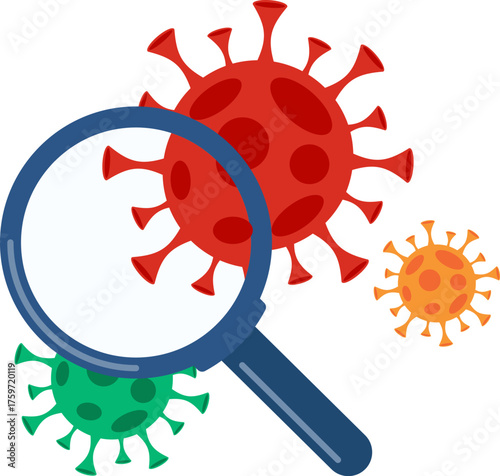 Virus Transmission Flat Color Icon