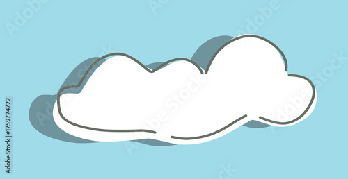 vector clouds illustration simple design.eps