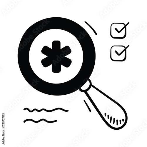 Creatively designed amazing icon of medical research, ready for premium use