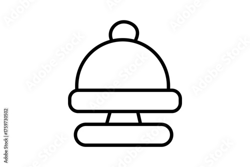 reception icon.hospitality service icon . suitable for web site, app, user interfaces, printable etc. line icon style. simple vector design editable