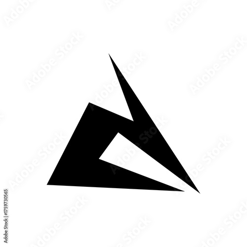 Letter a logo in minimalist style	