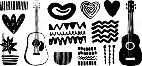 Musical elements and patterns for world music day design