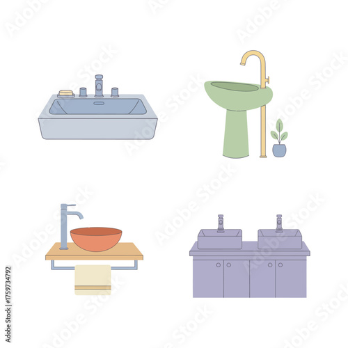 Elegant Bathtub and Sink Combinations for Modern Bathrooms