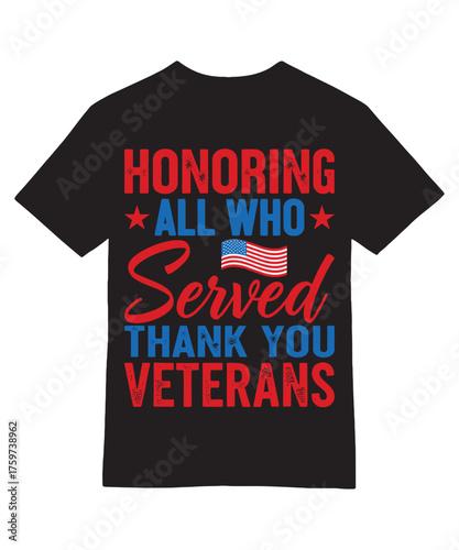 Honoring All Who Served Thank You Veterans