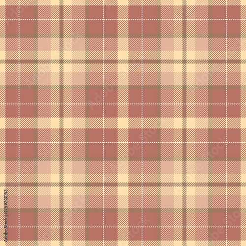 Tartan check plaid texture for textile, fabrics, print, wrapping paper, clothing, garments, blanket, scarp and background. Scottish vector pattern.