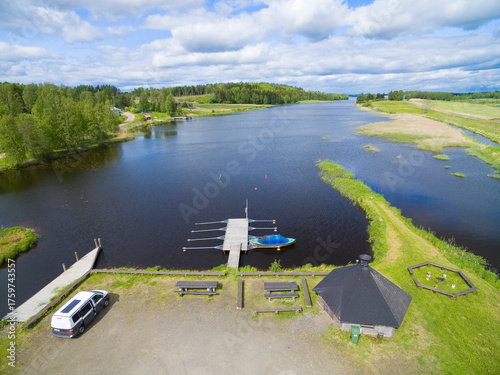 Aerial view of Vianvesi Lak...
