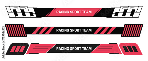Racing Stripes and Car Decal Vector Collection – Modern Graphic Designs, Sport Vinyl Elements, and Automobile Decoration for Car Racing and Automotive Projects