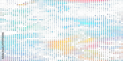 Led screen texture. Colored dots monitor. Digital TV destroy hole display. Turquoise television videowall. Electronic diode effect. Projector grid template.