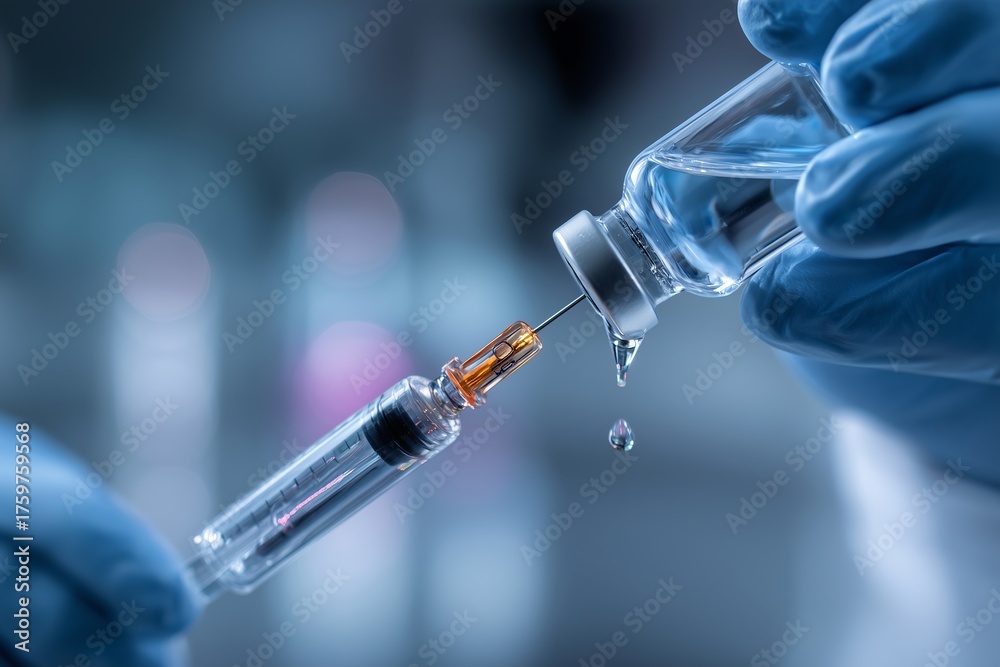 © nikolettamuhari - Medical professional preparing syringe with vaccine