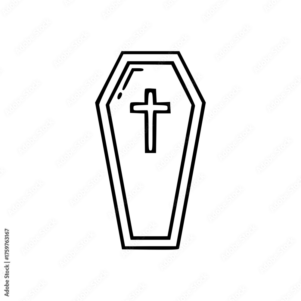 Obraz premium Coffin Icon