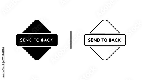 Send to back icons with transparent background