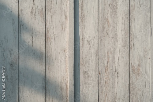 Rustic Barn Door Shows Weathered Paint and Morning Sunlight, Creating a Peaceful Scene
