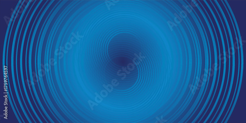 Bright blue dynamic abstract vector background with diagonal lines. 3d cover of business presentation banner for sale event night party. Fast moving soft circle wave line stripe decoration