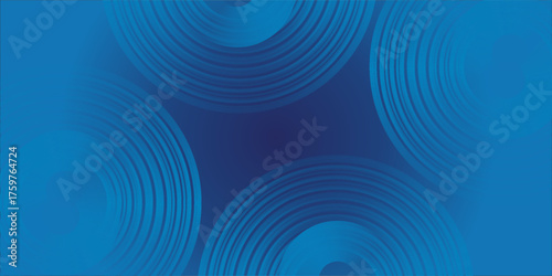 Bright blue dynamic abstract vector background with diagonal lines. 3d cover of business presentation banner for sale event night party. Fast moving soft circle wave line stripe decoration