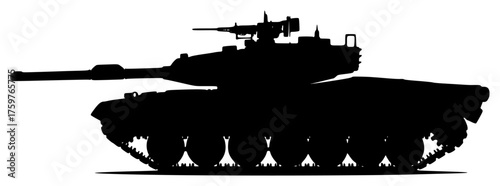 tank on a transparent background, black, silhouette, tank 