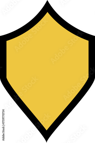 Battle shield design with flame-like engravings, evoking a sense of valor and conflict.