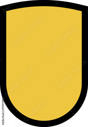 Shield with a minimal yet bold warrior insignia, featuring refined contour strokes.