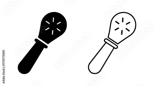 Maracas with transparent background