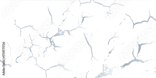 White Surface with Fine Gray Cracks Texture Abstract Pattern.