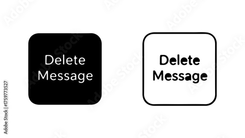 Delete message buttons with transparent background