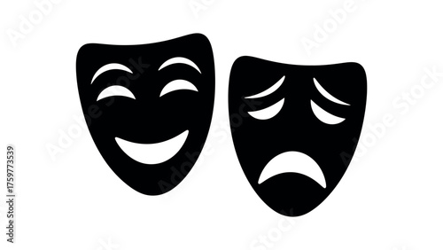 acting art black and white illustration vector