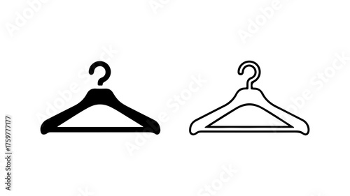 Clothes hangers with transparent background