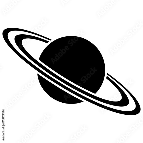 Saturn planet with rings