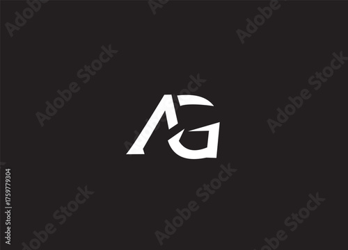 AG creative initial logo design and letter logo
