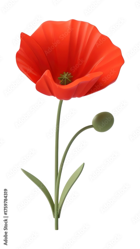 Obraz premium PNG Flower poppy plant