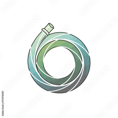 Irrigation Shutter Abstract Hose Circle Design for Garden Photography Enthusiasts & Landscape Architects