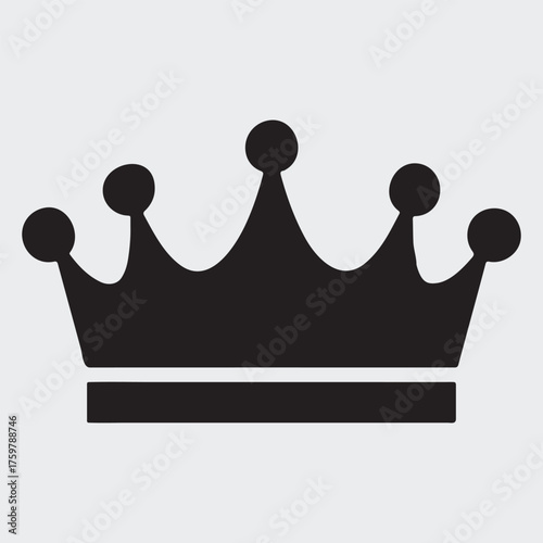 Minimalist Crown Symbol for Authority, Leadership, and Excellence