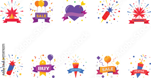 Celebration, Happy new year or Festival stylish vector icon or illustration design, Editable modern Celebration, Happy new year or Festive  vector collection
