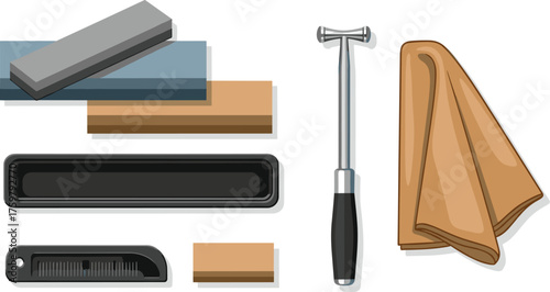 Tuning Fork Set for Medical Exam in Clinical Setting: Acoustic Neuroma Test, Hearing Assessment &  Diagnosis. Doctor's Instruments  for Audiology,  Examination, Healthcare,  Science,  Educational Mate