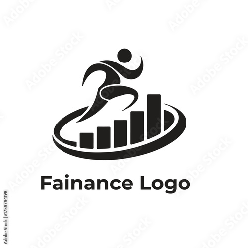 fainance logo Investment icon set. Containing investor, mutual fund, asset, risk management