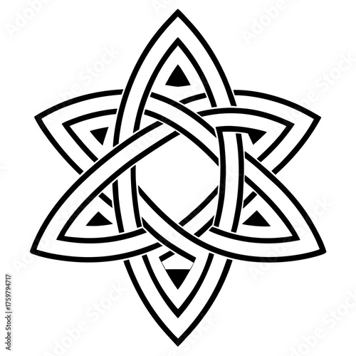 Intricate celtic knot design, a symbol of eternity and interconnectedness
