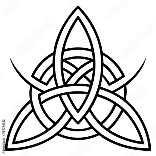 Ornate celtic knot design, representing balance and the interconnected spirit