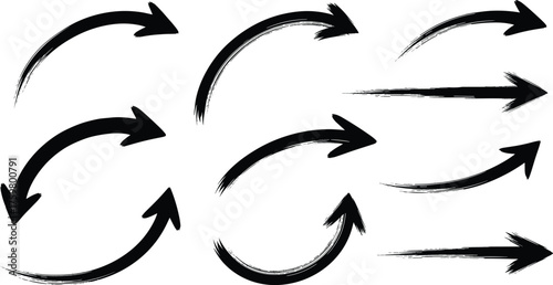 grunge arrow vector. grunge arrow brush.grunge arrow paint