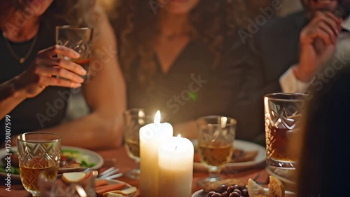 Friends Toasts and cheers with Whiskey Glasses Bourbon Alcohol Brandy Party Pub Bar Beverage Nightclub Celebration