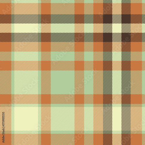 Brown check plaid texture for textile, fabrics, print, wrapping paper, clothing, garments, blanket, scarp and background. Scottish tartan vector pattern.