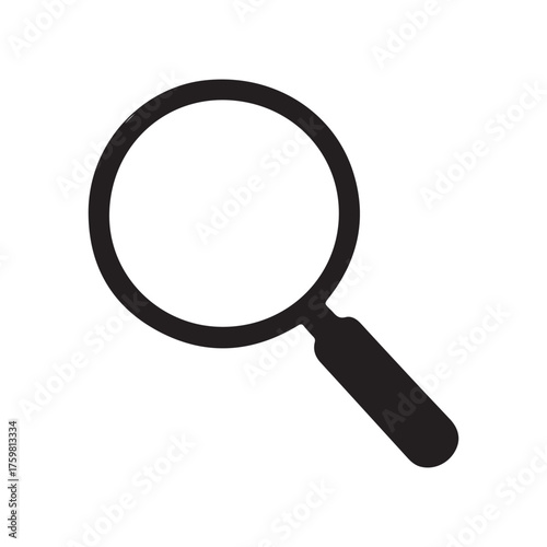 magnifying glass isolated on white. vector icon eps 10