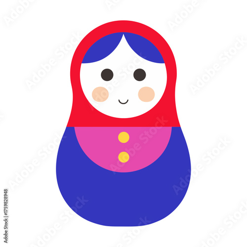 Matryoshka Nesting Dolls Vector Illustration
