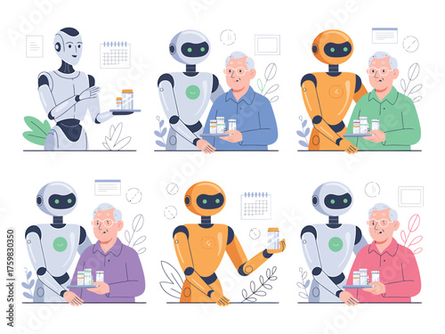 Robots Providing Care for Elderly Patients with Medication Reminders and Assistance
