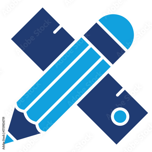 Measure Flat Blue Icon