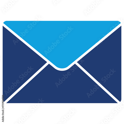 Envelope Flat Blue Icon