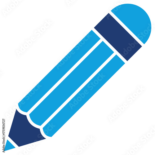 Pencil Flat Blue Icon