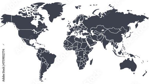 simplified-and-efficient-world-map-design-with-smooth lines