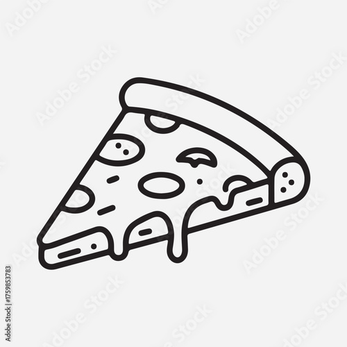 A Slice of Pizza Perfection: A single, delectable slice of pizza, bursting with flavor, showcases the ultimate comfort food experience.