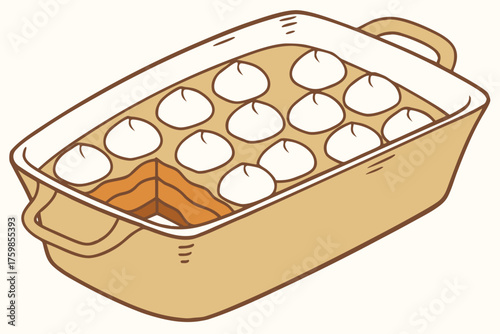 Sweet potato casserole with marshmallows